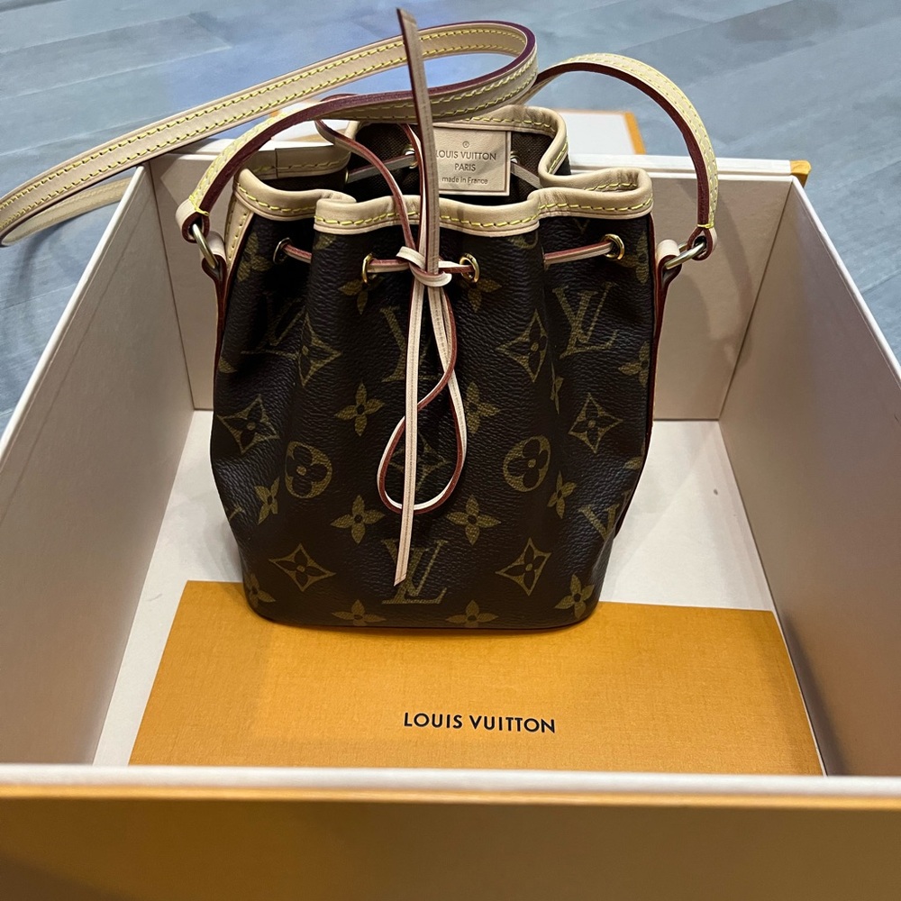 Louis Vuitton Brown and Tan Mini Bag